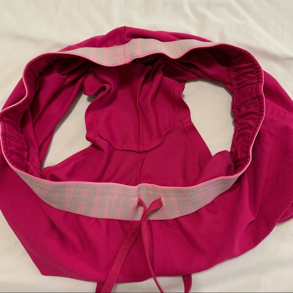 UNDER ARMOUR Women’s Bright Pink Loose Heatgear Sport Fitness Running Shorts S - Picture 8 of 14
